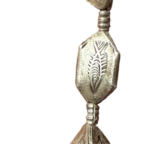 Sterling 925 Silver Fish & Bubbles Beaded Charm Bracelet 7.5” Length 13 g - Picture 4 of 12